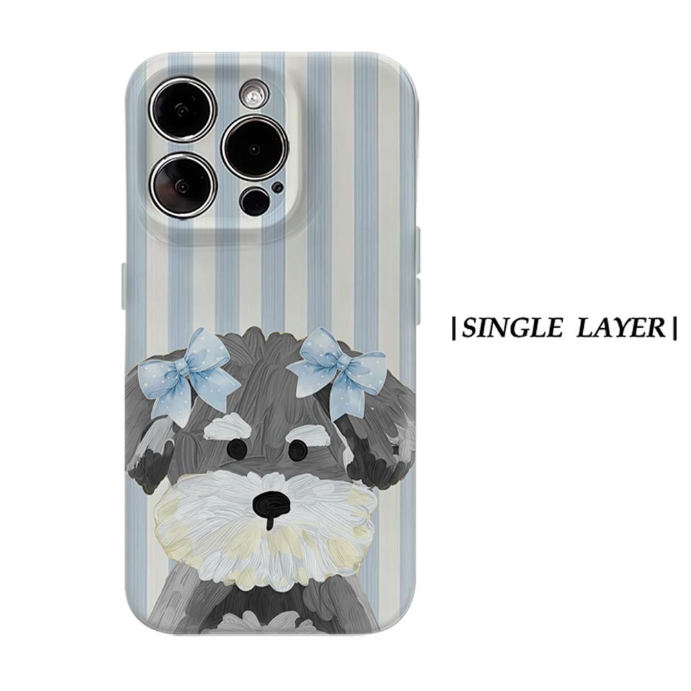 

Bow-Tie PupFor Magnetic Phone Case for IPhone 17 16 15 14 13 Pro Max Plus Single Double-layer Tough Case IPHONE17PROMAX