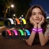 LED Lighted Slap Bracelet Snap Slap Design Glow Wristband Eye‑Catching LED Armband  Night Running