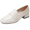 Women Office Business Middle Heel Single Shoes Daily Comfy Casual Shoes Women Loafers for Shopping Driving Dance Large Size33-43