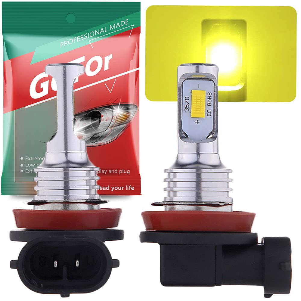 h11 led fog lamp yellow explosive light vehicle inspection compatible H8/H9/H16/H11 жёлтый