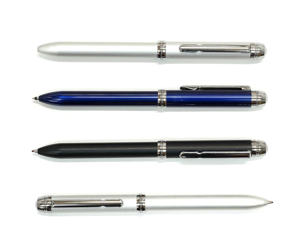 Made in Metallic Rotating Ballpoint Pen Premium Japan, Two-Color Super, Black, Boxed, K7-2CA-1-B