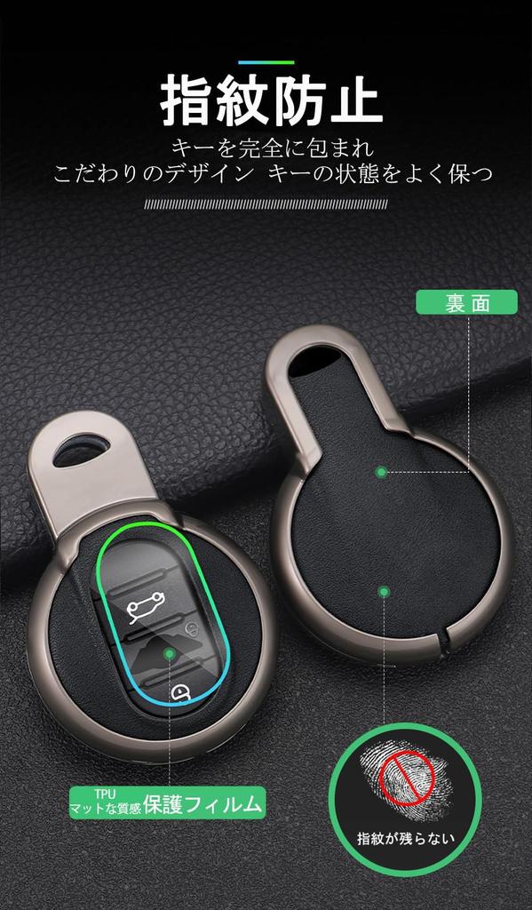 [KUNIO] Mini Key Case Smart Keychain Zinc Alloy PVC Leather For Mini Cooper Cooper S Crossover Countryma Clubman F Series F54 F55 F56 F57 F60 201