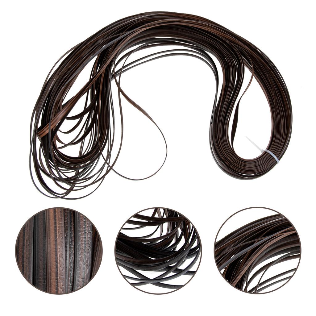 1 Roll DIY Rattan Weaving Material Strong Flexible Flat Plastic Wicker for Furniture Repair Handmade Basket Craft Projects