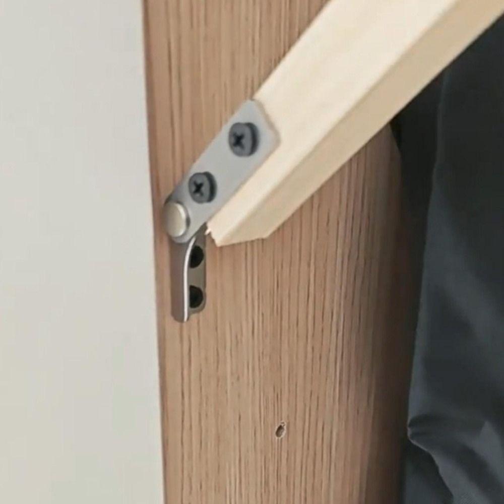Durable Stainless Steel Furniture Damping Hinge L-shaped Adjustable Spring Hinges Folding Frame Hinges Furniture Fixing Tool