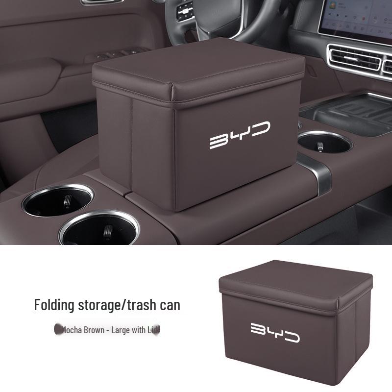 Folding Storage & Trash Organizer for BYD Seagull, Song Plus/Pro, Han, Dolphin, and Qin Cars