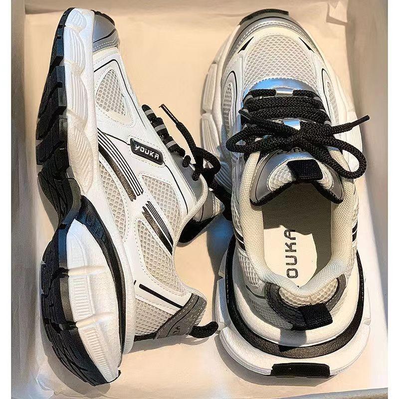 Dad Shoes Women's New Spring and Autumn Fried Street Thick-soled Heightened Versatile Small Casual Sports Shoes