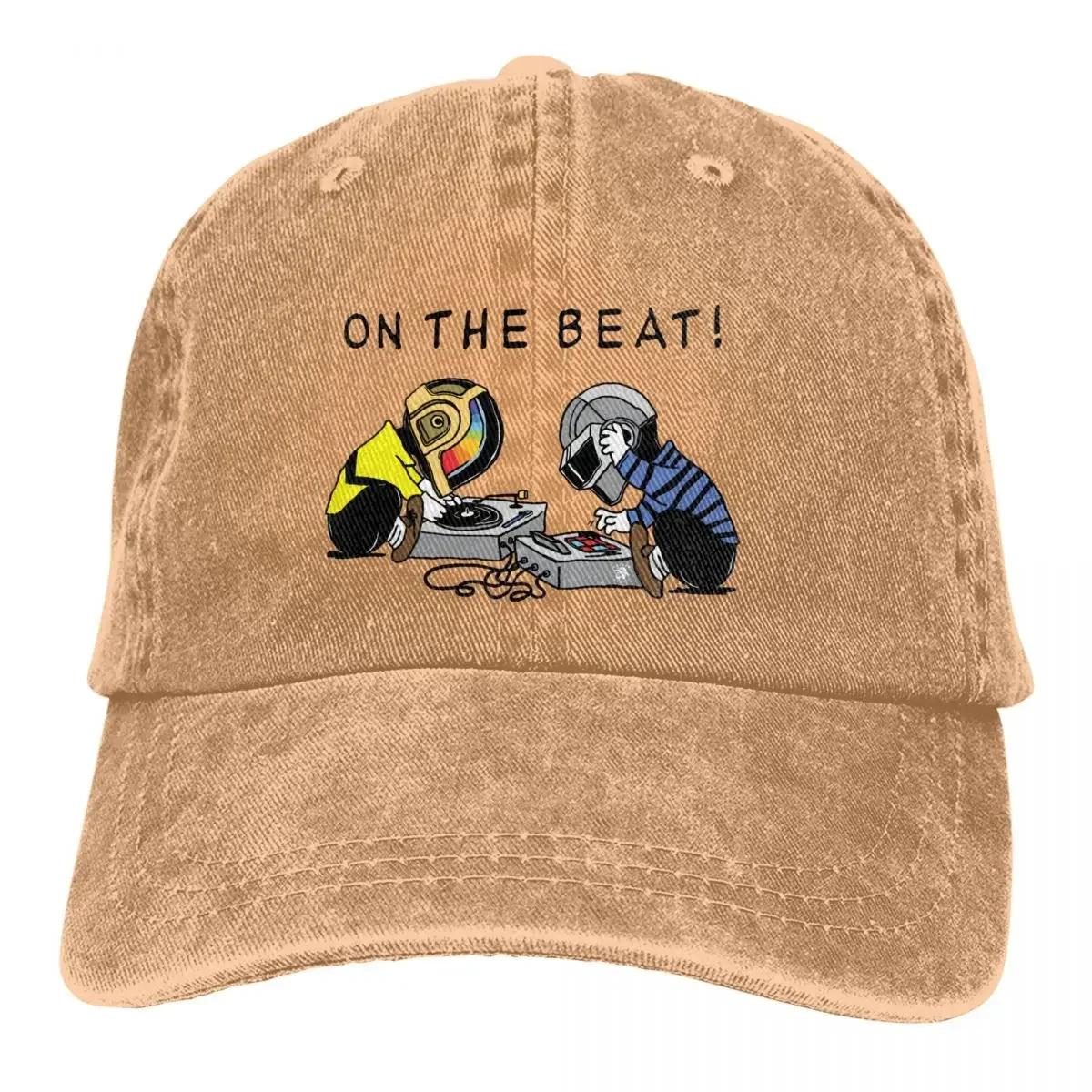 

Разноцветная кепка Daft Punk Electronic Music Band, кепка с козырьком для мужчин и женщин, бейсболка ON THE BEAT, защитная кепка с козырьком Adjustable