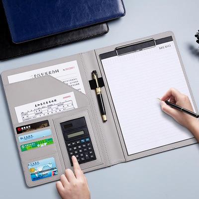 Multifunctional A4 Leather Business Folder & Contract Organizer