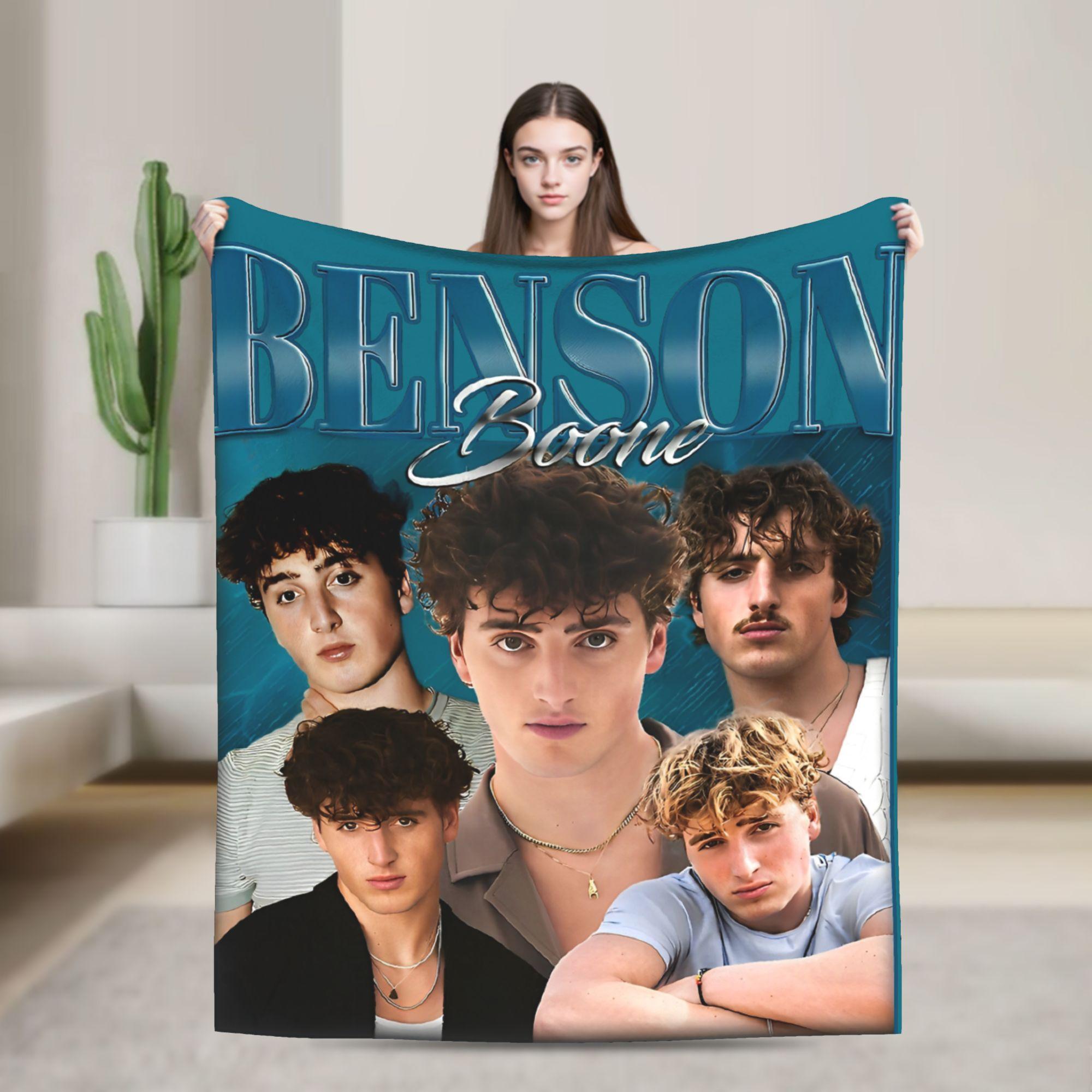 

Benson Boone Moonbeam Ice Cream Parody Blanket Fleece Super Soft Throw Blankets for Sofa Bedroom Rug Piece 75x90cm