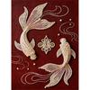 Pearl Two Goldfish DIY Diamond Art Kits 15.7x19.6inch Gem Art Diamond Painting Kits Without Frame for Adults Gift Idea Home Wall Decor