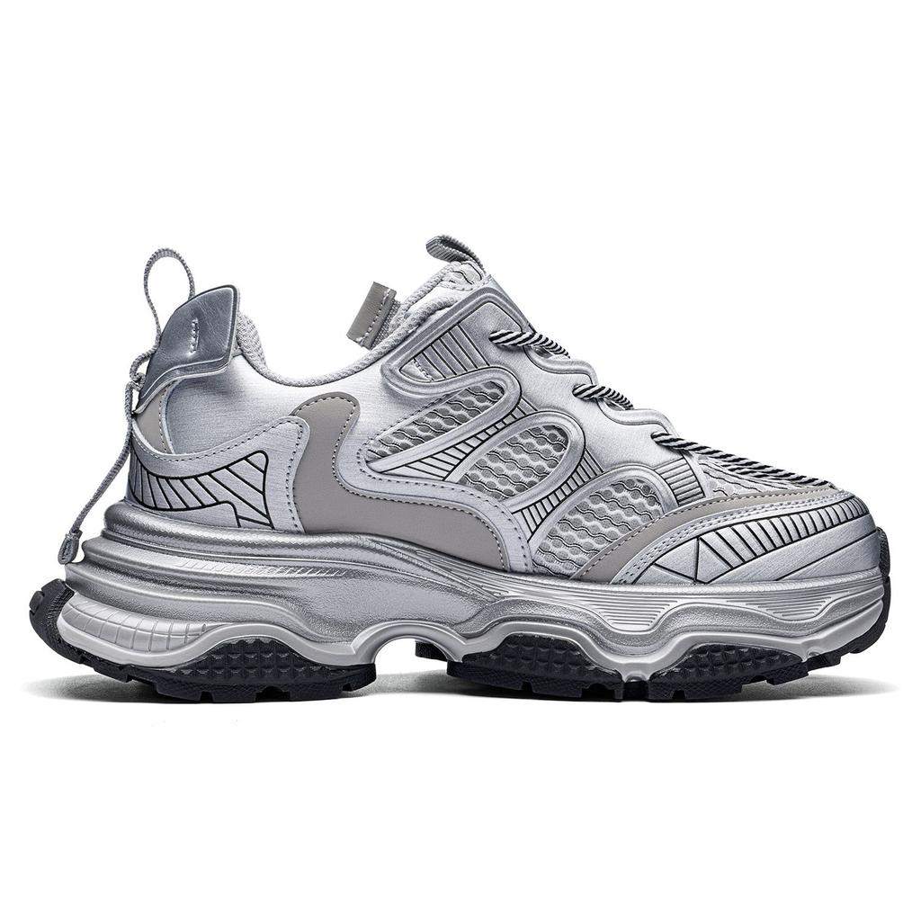 Kappa Planet Desert Island Series Summer Breathable Mesh Lightweight Thick Sole Casual Versatile Y2K Retro Low Top Running Shoes K0E25MC62J-149