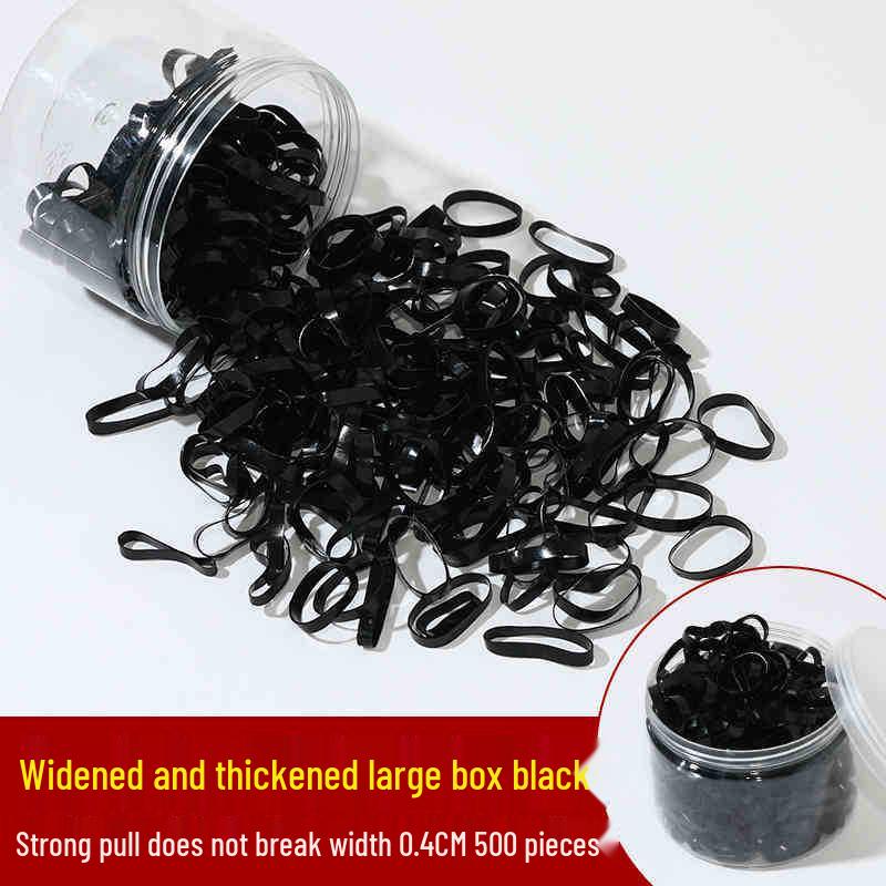 

Маленькие черные высокоэластичные резинки для волос, тонкие, одноразовые, аксессуары для волос из Японии