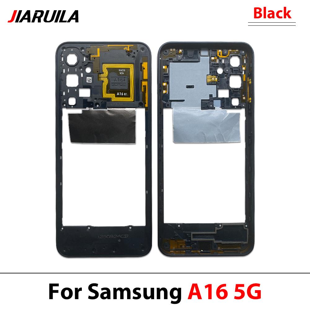 Top For Samsung A06 5G A16 5G A24 4G Housing Middle Frame Middle Frame Bezel Plate Replacement Parts With Side Key
