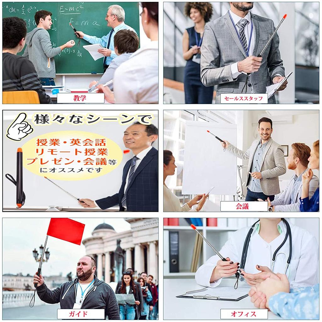 Telescopic Long Screw Hole Includes Easy To Mini Perfect for Field Easy To 1200mm Props Pointer, Size, Type, 7-Level Extension, Strap, Hold, Size,