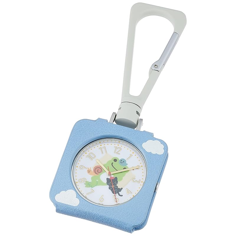 

[Field work] pocket watch analog pickled frog bag charm 3WAY watch white dial blue PTF004-2 ladies