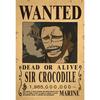 Postere din hârtie kraft One Piece Luffy 1,5 miliarde Bounty Wanted Poster Autocolante de perete anime vintage