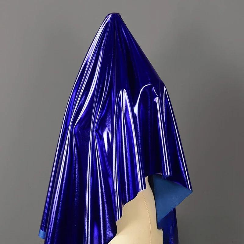 

100x150 см високоеластична глянцева спандекс еластична бронзова тканина для весільного декору сценічного одягу 100x150cm