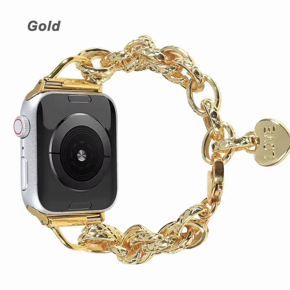 Luxury Strap for Apple Watch 10 Ultra 46mm 9 8 7 Band 42mm 45mm 41mm Women Belt Bracelet iWatch Series 6 SE 40/44/49mm Watchband