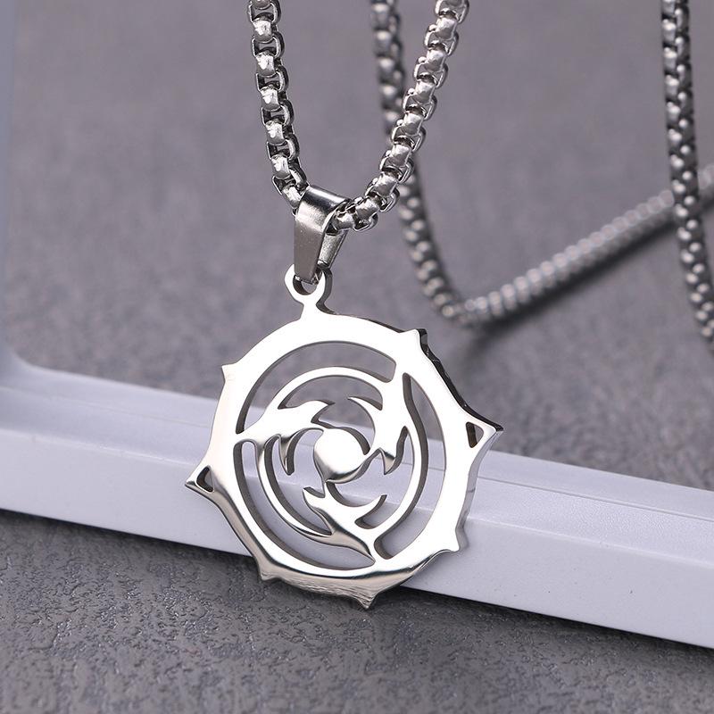 Men's Titanium Steel Hip Hop Pendant Necklace - Trendy, Non-fading Street Style