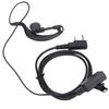 2 Way Radio Headset Universal 2Pin Headset with Collar Clip G Shape for Baofeng BF‑888S UV5R