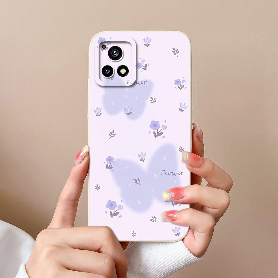 For Vivo Y72 Y72S Y52S Y54S Phone Case Stylish Design Soft Liquid Silicone Back Cover For Vivo Y 72 Y 52S Y 54S Shockproof Funda