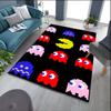 Pac-Man Game Theme  Rug Non-Slip Round Carpet Gaming Room Bedroom Living Room Floor Mat Decoration