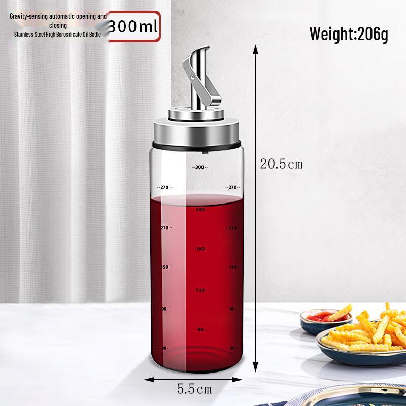 ZISIZ 500ml Automatischer Schwerkraft-Ölspender (2er-Pack)