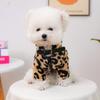 Autumn / Winter Cat Coat New Thickened  Leopard Print Warm Jacket Dog Clothes Pet Outfit