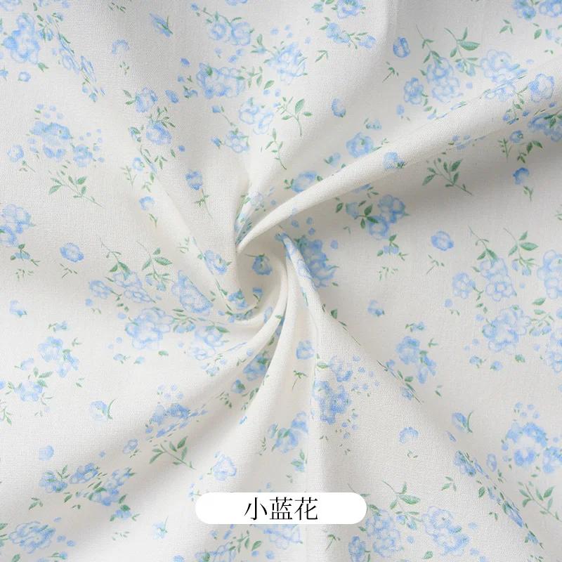 Rural Style Pure Cotton Printed Fabric for Children's Clothing Dresses Home Wear Decorative Cloth Handmade DIY  Sewing Fabrics