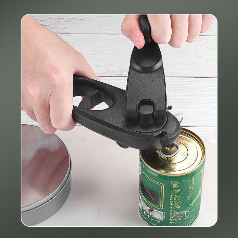 1ks Osm-v-jednom Víceúčelový Otvírák na Lahve, Otvírák na Plechovky Kreativní Ruční Klika, Šetřící Práci Víčko na Pivo, Nástroj na Otevírání Plechovek, Přenosný Šroubovací Uzávěr
