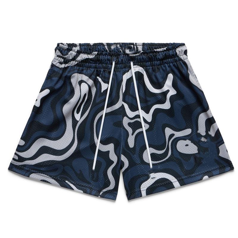 Unisex Amerikanische Mesh Atmungsaktive Sporthose - Lässig, Fitness, Laufen, Training, Lockerer Schnitt, Oberhalb des Knies