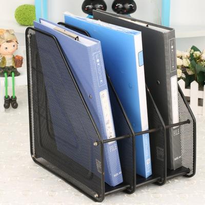 Wire Mesh Metal File Rack Stationery Organizer Data Rack Standing Desktop File Folder Stable Base Desk Shelf 3 Tier File Frame