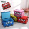 1PC Waterproof Moisture-proof Folding Cartoon Car Clothes Storage Box Toys and Snacks Storage Box Sundry Organizer