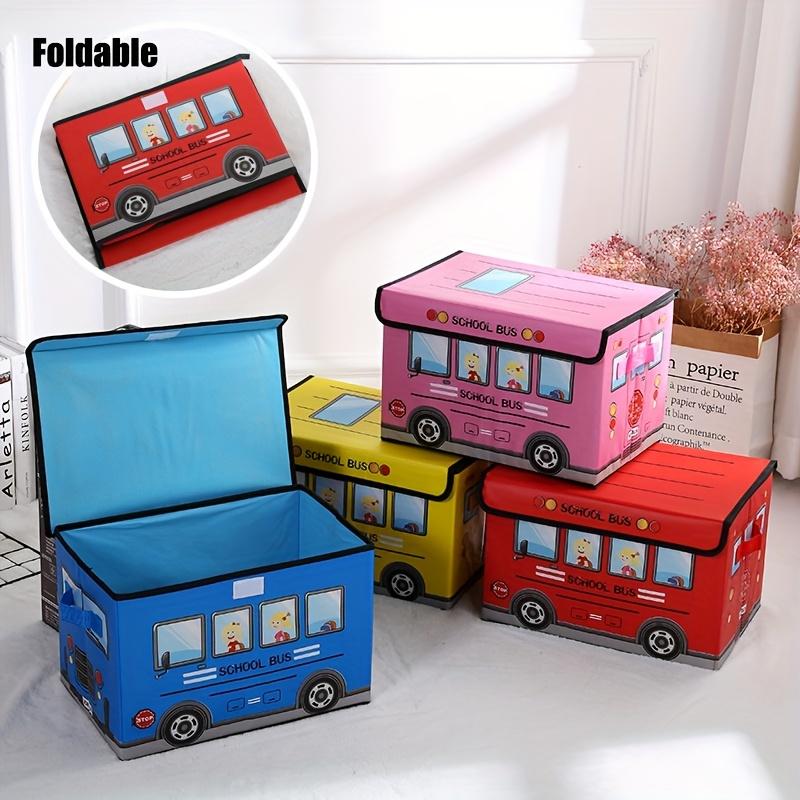 1PC Waterproof Moisture-proof Folding Cartoon Car Clothes Storage Box Toys and Snacks Storage Box Sundry Organizer
