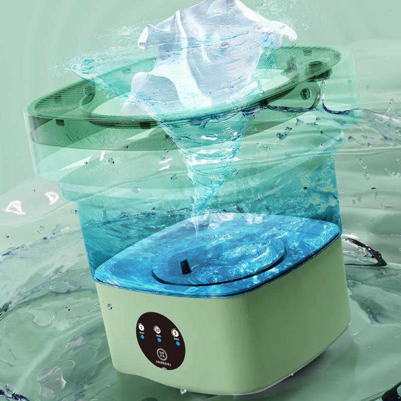 Mini mașină de spălat pliabilă lenjerie mică cu eluare prosop haine pentru bebeluși mașină de spălat spălat șosete artefact