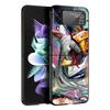 C-Chainsaw Mans Denji Phone Case For Samsung Z Flip 6 5 4 3 Galaxy ZFlip6 5G Flip5 Flip4 Black Hard Camera Protective Cover