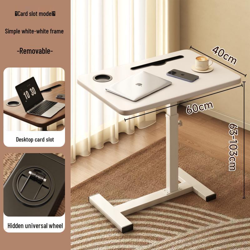 Adjustable Bedside Computer Desk: Movable and Foldable Table for Living Room, Sofa, Bedroom, or Study.