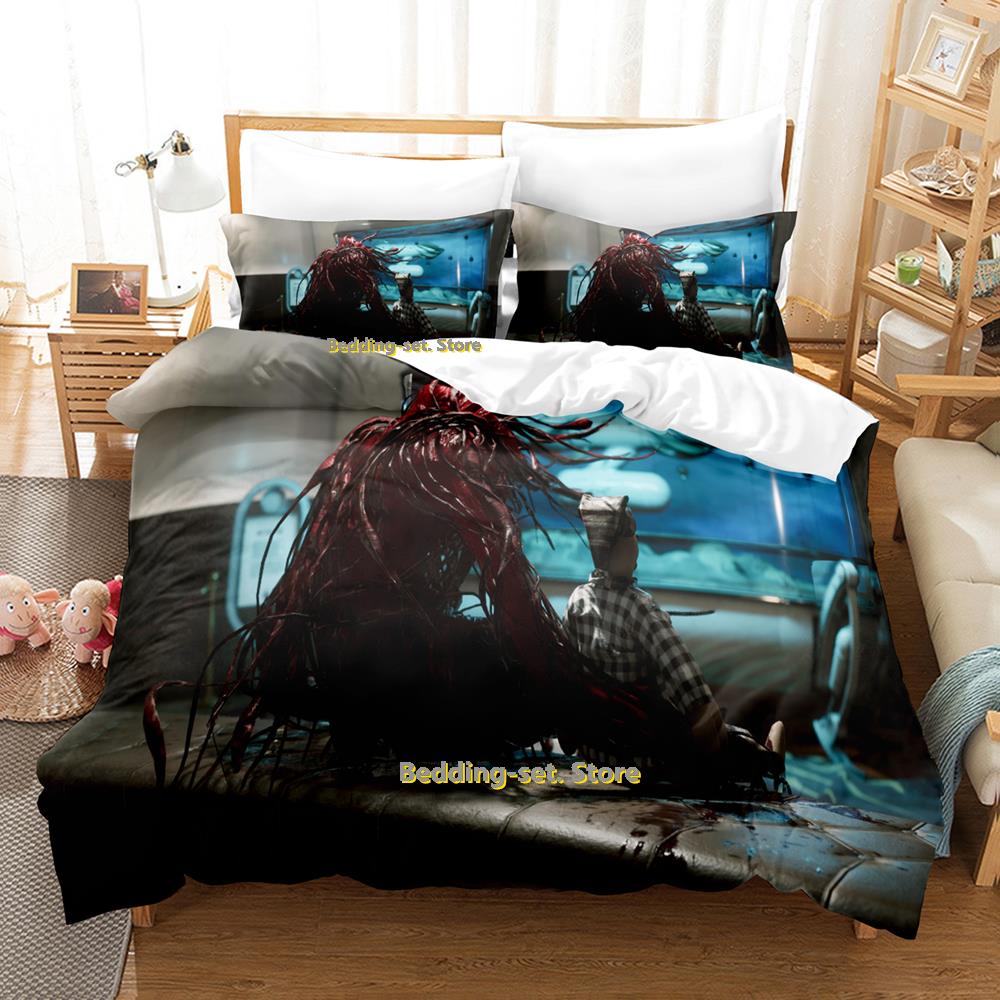 Atomic Heart Bettwäsche-Set Einzelbett Doppelbett Vollgröße Queen-Size King-Size Bettwäsche-Set für Erwachsene Kinder Schlafzimmer Dreiteilige Sets 3D-Druck Anime Bettwäsche
