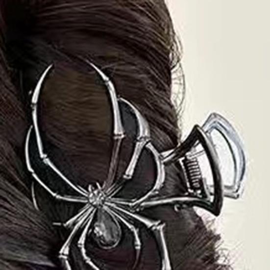 3 stk Halloween Hårspenner Spindelvev Skjeletthånd Hodeskalle Store Hårklemmer Lettvekt Halloween Hårtilbehør