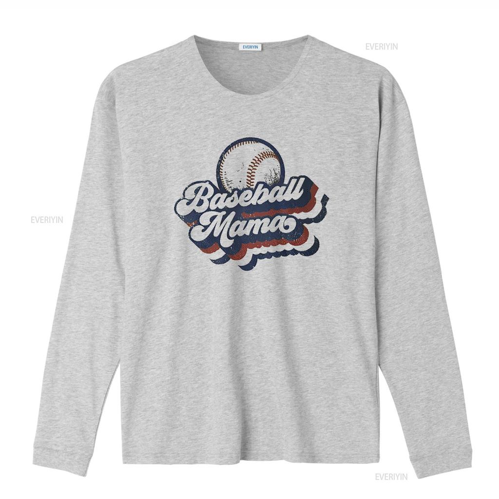 Womens Vintage Baseball Mama Mom T Shirt White vintage Washed Stylish Versatile streetwear Soft Slightly Comfortable homme