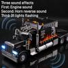 Funny 1:24 American Truck Model Sound and Light Vehicles Gifts Container Truck Simulation Alloy Heavy Truck Model Decoration