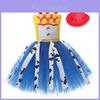 Toy Story Buzz Lightyear Toddler Girl Cosplay Dress With Tulle Skirt For Halloween Party