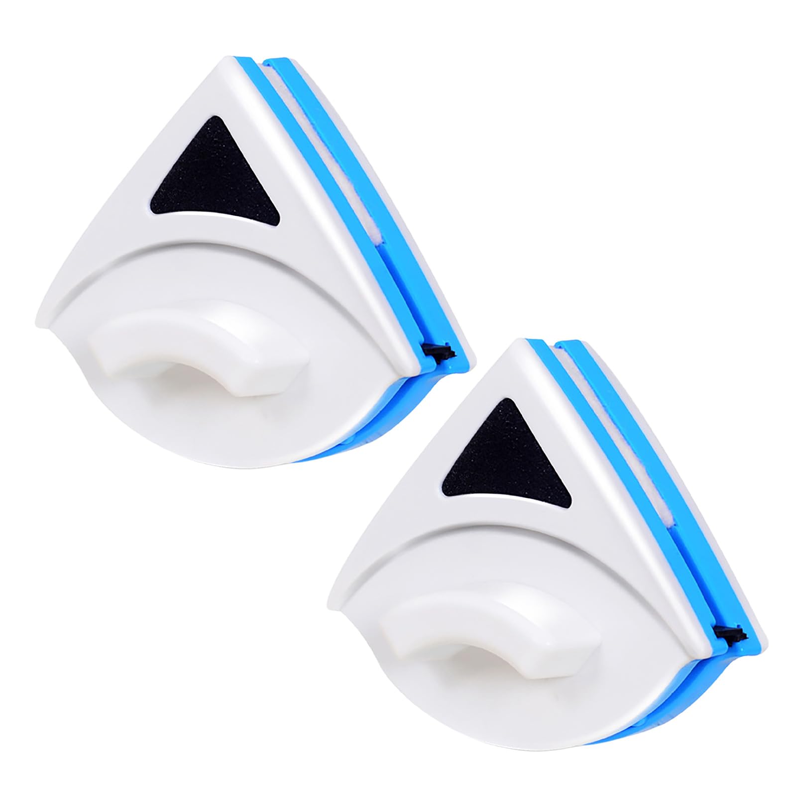 

CAWKAY 2-Piece Double-Sided Glass Cleaner with Magnetic Window Wiper and Water Drainer, Professional Cleaning Tool, Easy Installation (Blue)