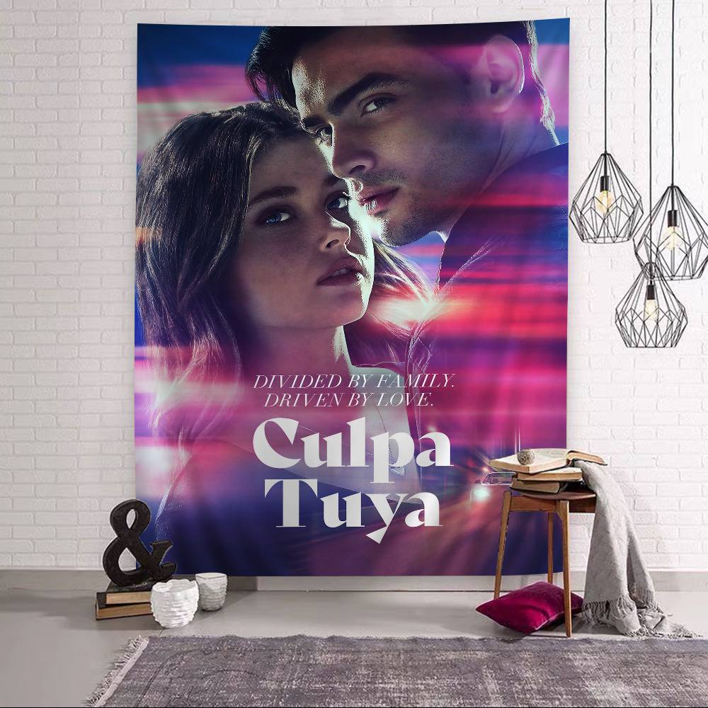 My Fault Culpa Mia 2023 Movie Colorful Tapestry Wall Hanging Hanging Tarot Hippie Wall Rugs Dorm Wall Art Decor
