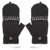 Rechargeable Heated Gloves USB Warm Laptop Glove Full Half Finger Mitten for Men