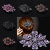 Flexible Women's Fashion Barrette Headwear Hairpins Hairgrip Rhinestone Hair Clip Crystal Flower