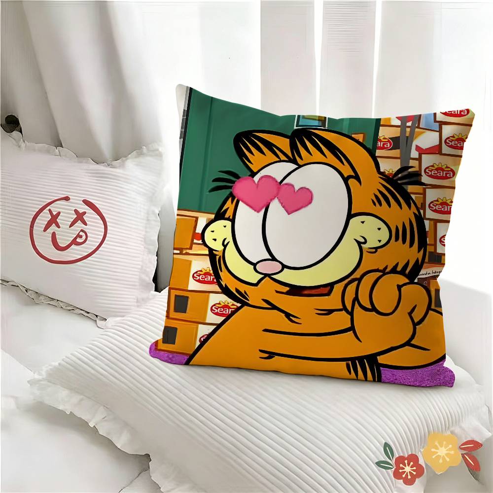 pc GGarfields Pillow Case Fashion Square Pillowcase Bedroom Sofa Room Ins Decoration Leisure