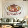Custom Name Sunderland AFC Printed Tapestry – Wall Hanging for Bedrooms, Dorms, and Home Decor