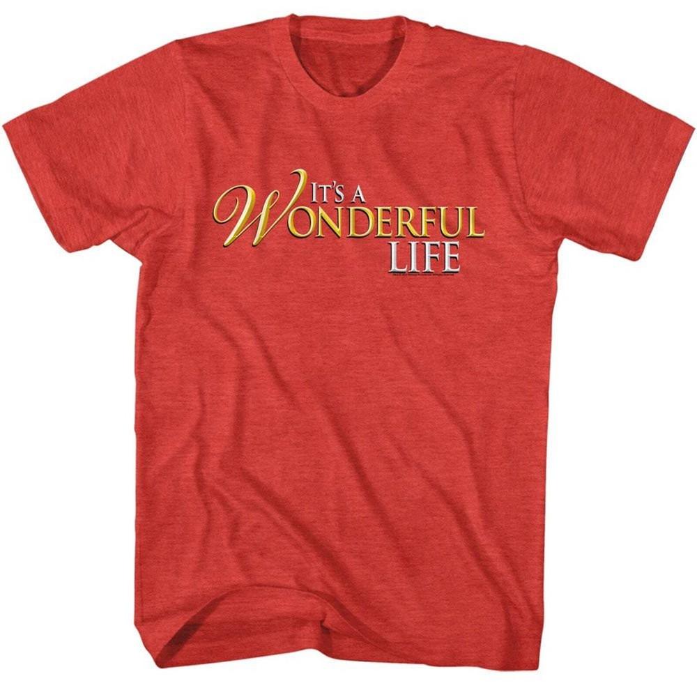 It s a Wonderful Life Logo Red Heather T-Shirt Unisex T-Shirt XL