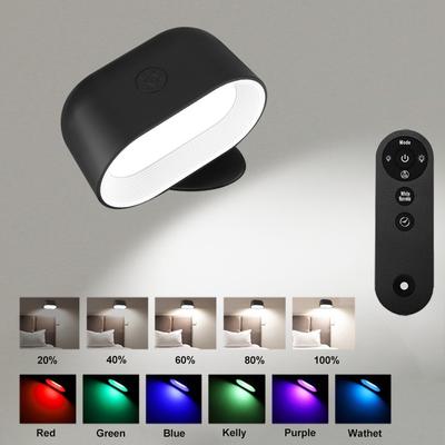 17 Models Remote Control Wall Light Touch Night Light 360 Degree Rotation Bedroom Bedside Light RGB Color Change Dimmable